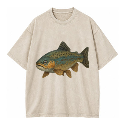 Trout Tales Headwear Vintage T-shirt – Off White
