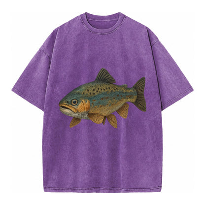 Trout Tales Headwear Vintage T-shirt – Purple