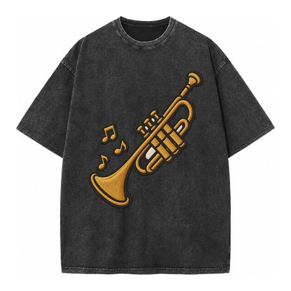 Trumpet  - Vintage T-shirt – Black