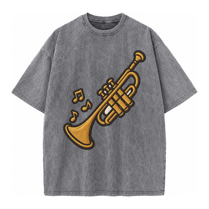 Trumpet  - Vintage T-shirt – Grey