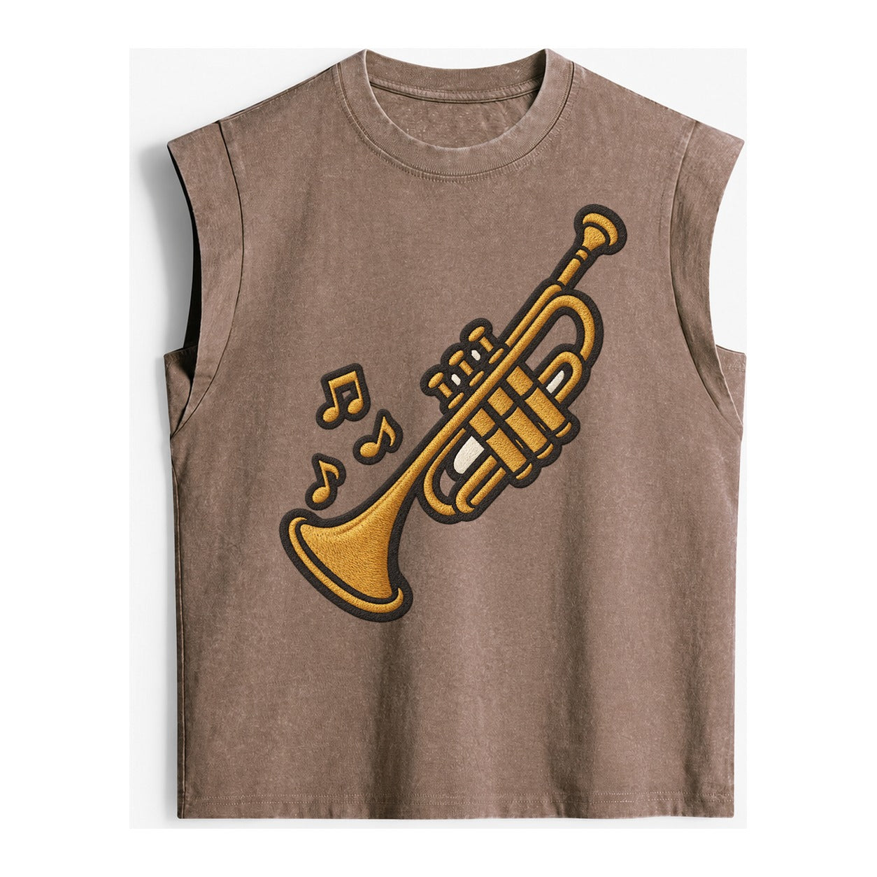 Trumpet  - Vintage Washed Tank – Brown