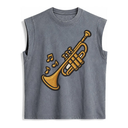 Trumpet  - Vintage Washed Tank – Grey