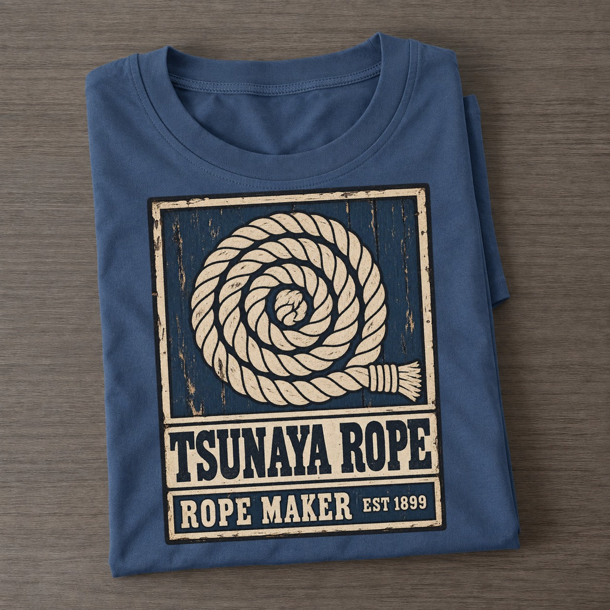 Tsunaya Rope Works Noren Trade Co Classic T-shirt – Twilight Navy