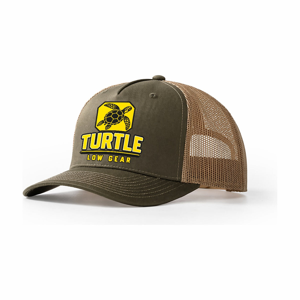 Turtle Low Gear Heavy Duty Trucker Hat – Olive Khaki
