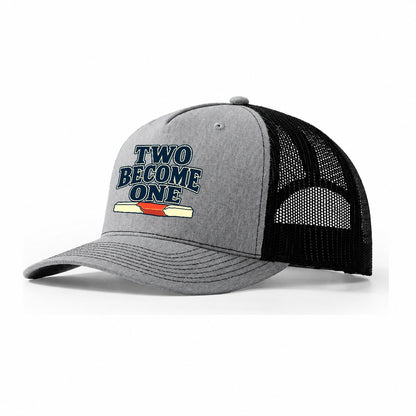Two Become One Blacksmithing Trucker Hat – Sport Grey Black