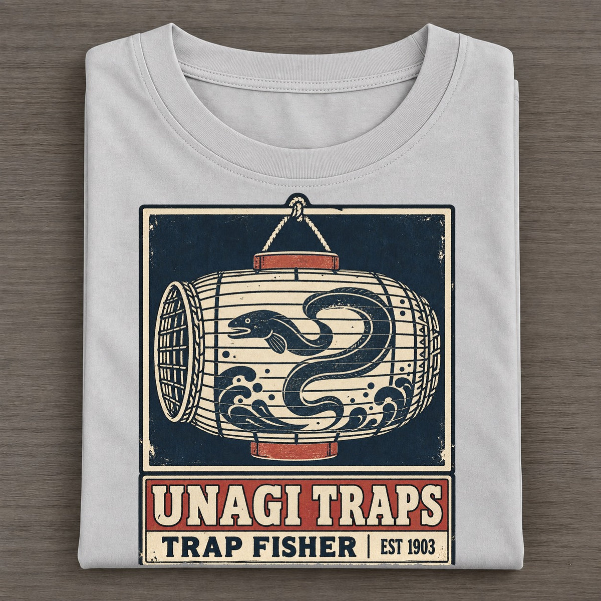 Unagi Trap Co Noren Trade Co Classic T-shirt – Grey