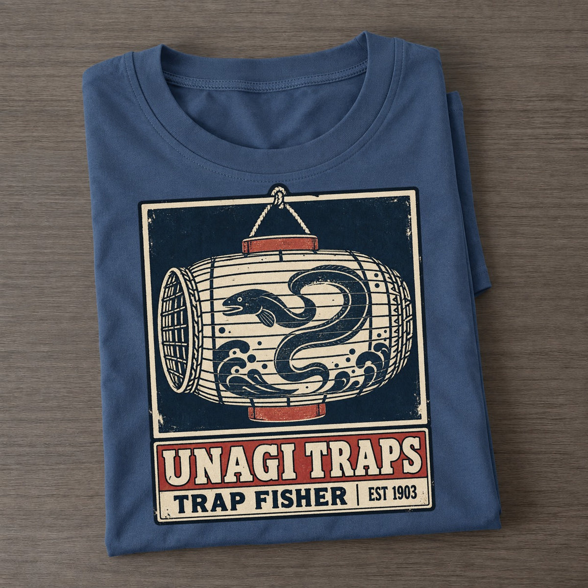 Unagi Trap Co Noren Trade Co Classic T-shirt – Twilight Navy