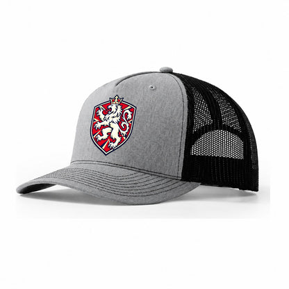 United Kingdom Minimal Emblem Country Logos Trucker Hat – Sport Grey Black