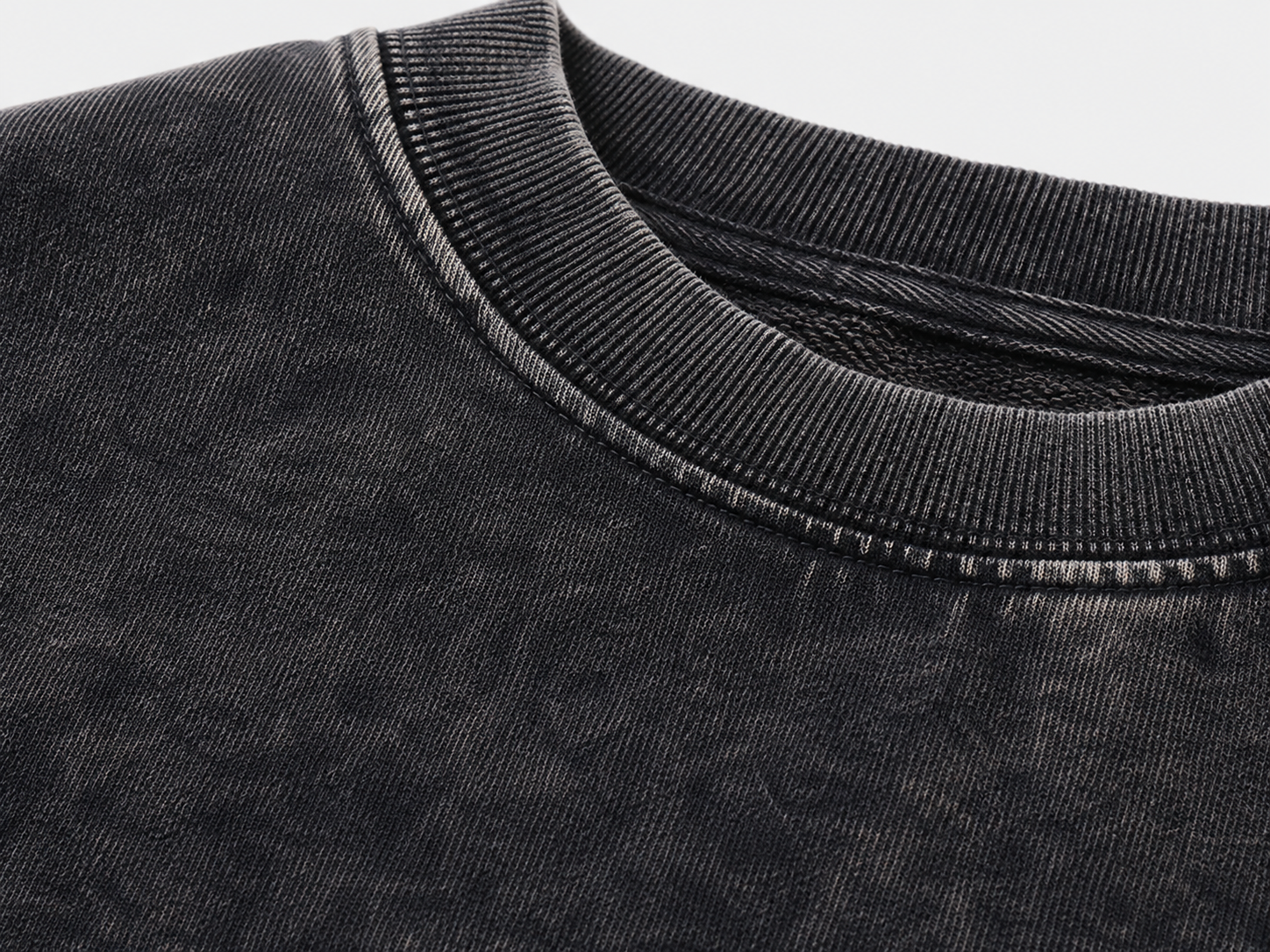 Pandaize vintage sweatshirt — fabric close-up
