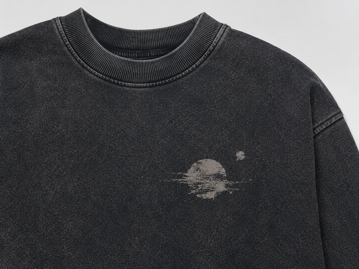 Pandaize vintage sweatshirt — print close-up