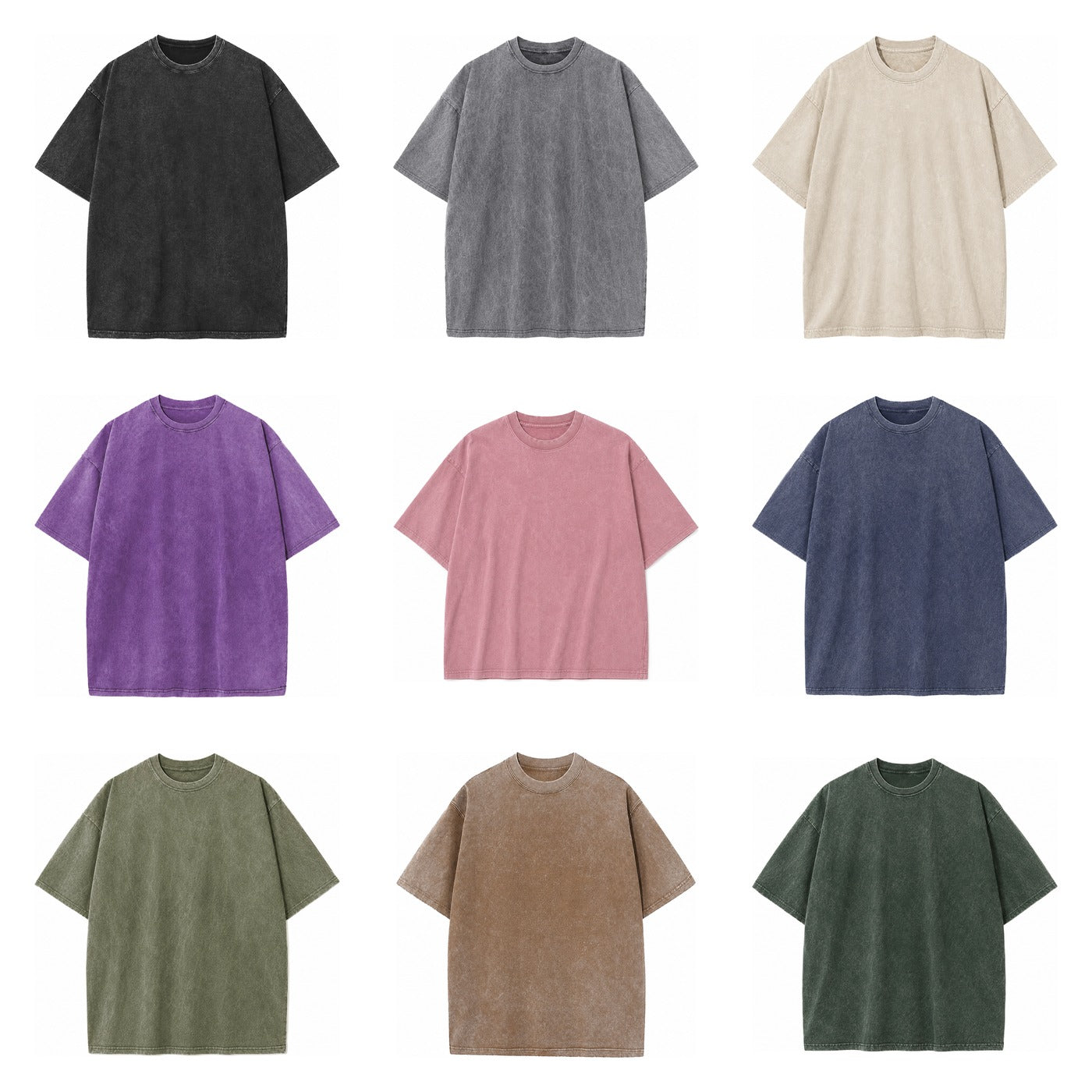 Vintage t-shirt – all nine washed colors