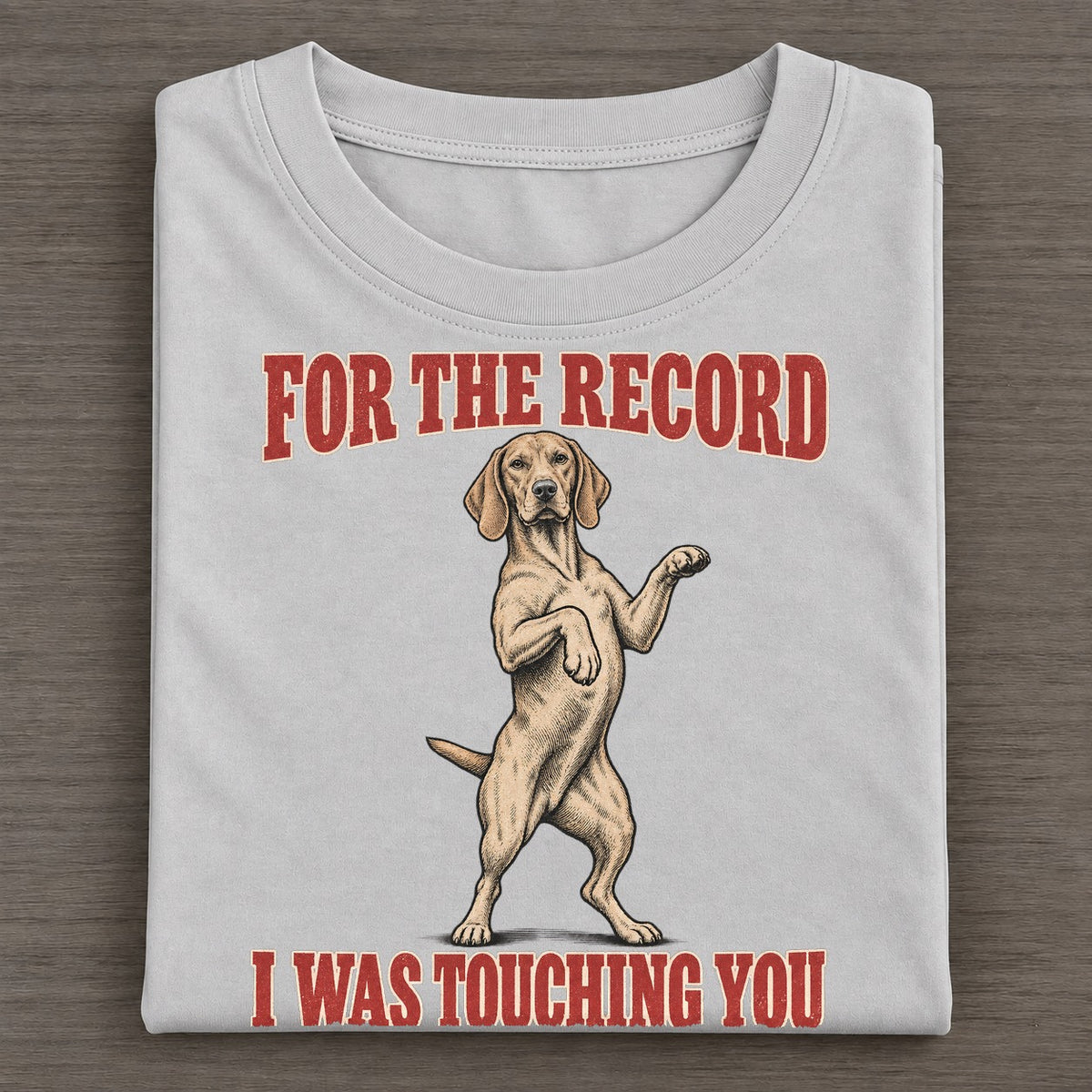 Vizsla Dog Declarations Classic T-shirt – Grey