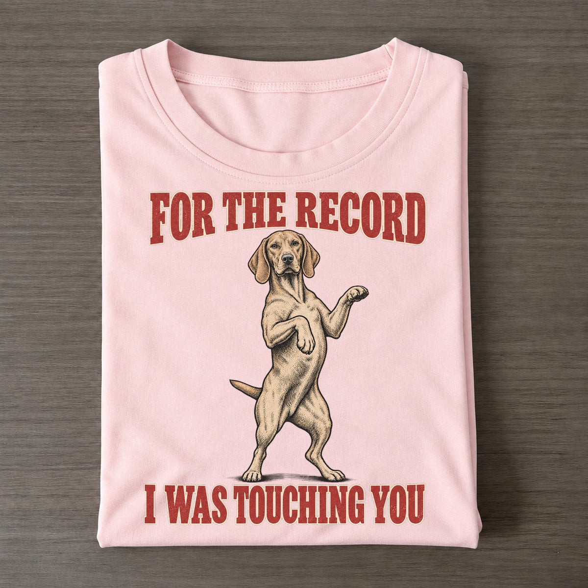 Vizsla Dog Declarations Classic T-shirt – Pink