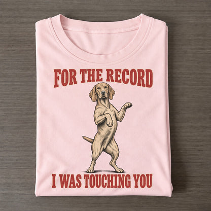 Vizsla Dog Declarations Classic T-shirt – Pink
