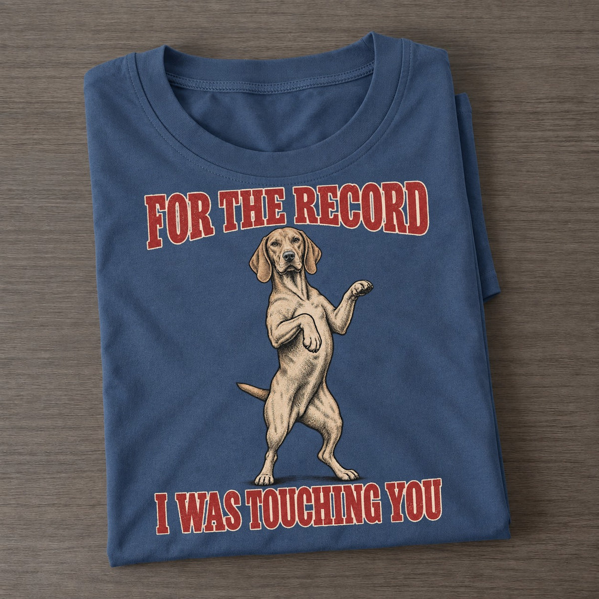 Vizsla Dog Declarations Classic T-shirt – Twilight Navy