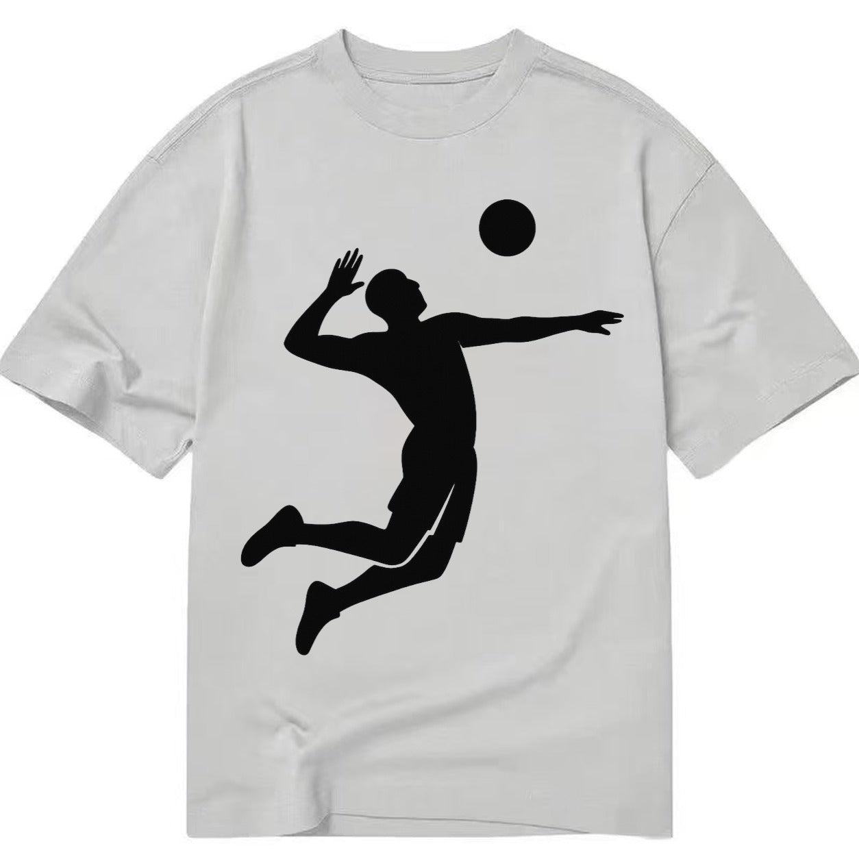 Volleyball player spiking ball - Classic T-shirt – Grey