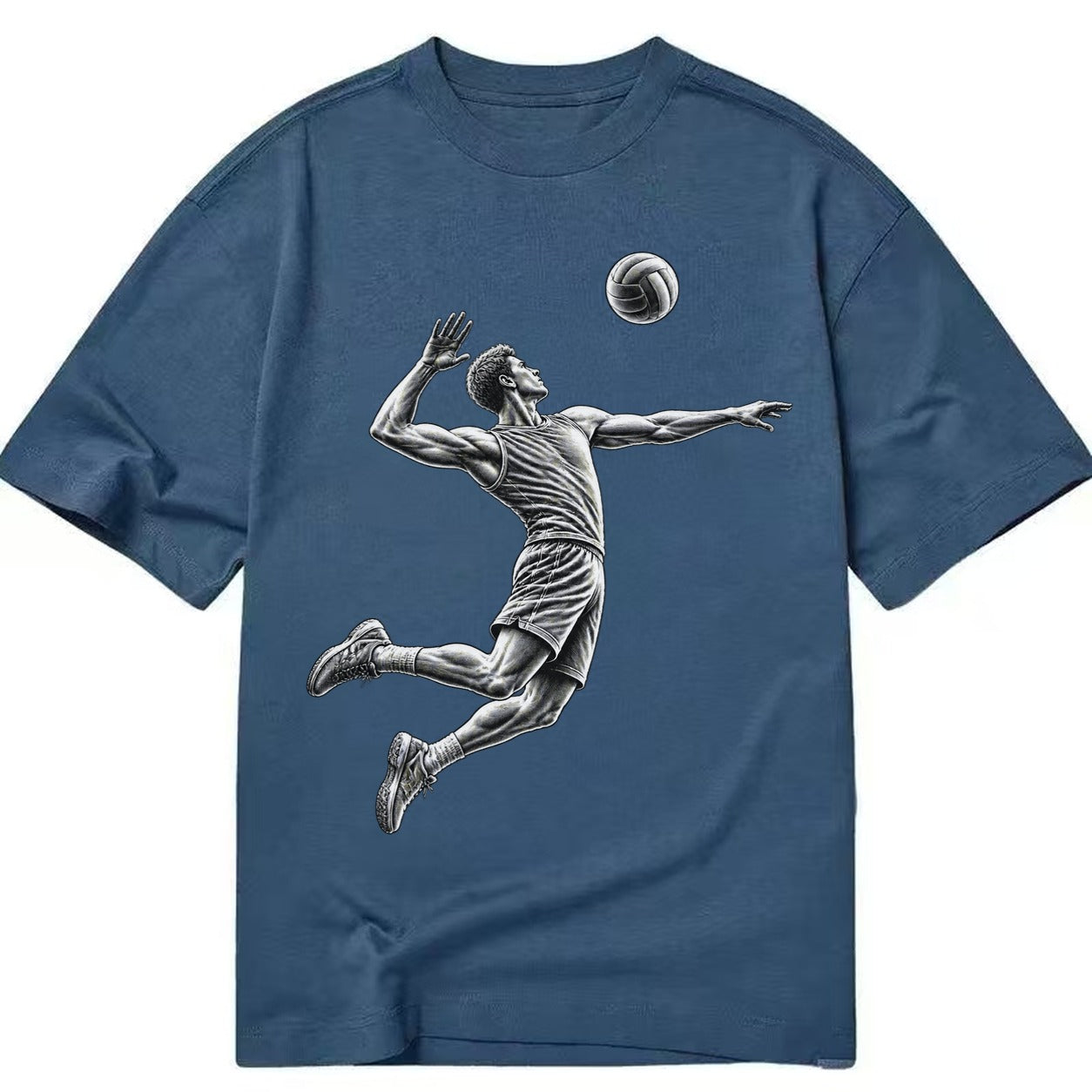 Volleyball player spiking ball - Classic T-shirt – Twilight