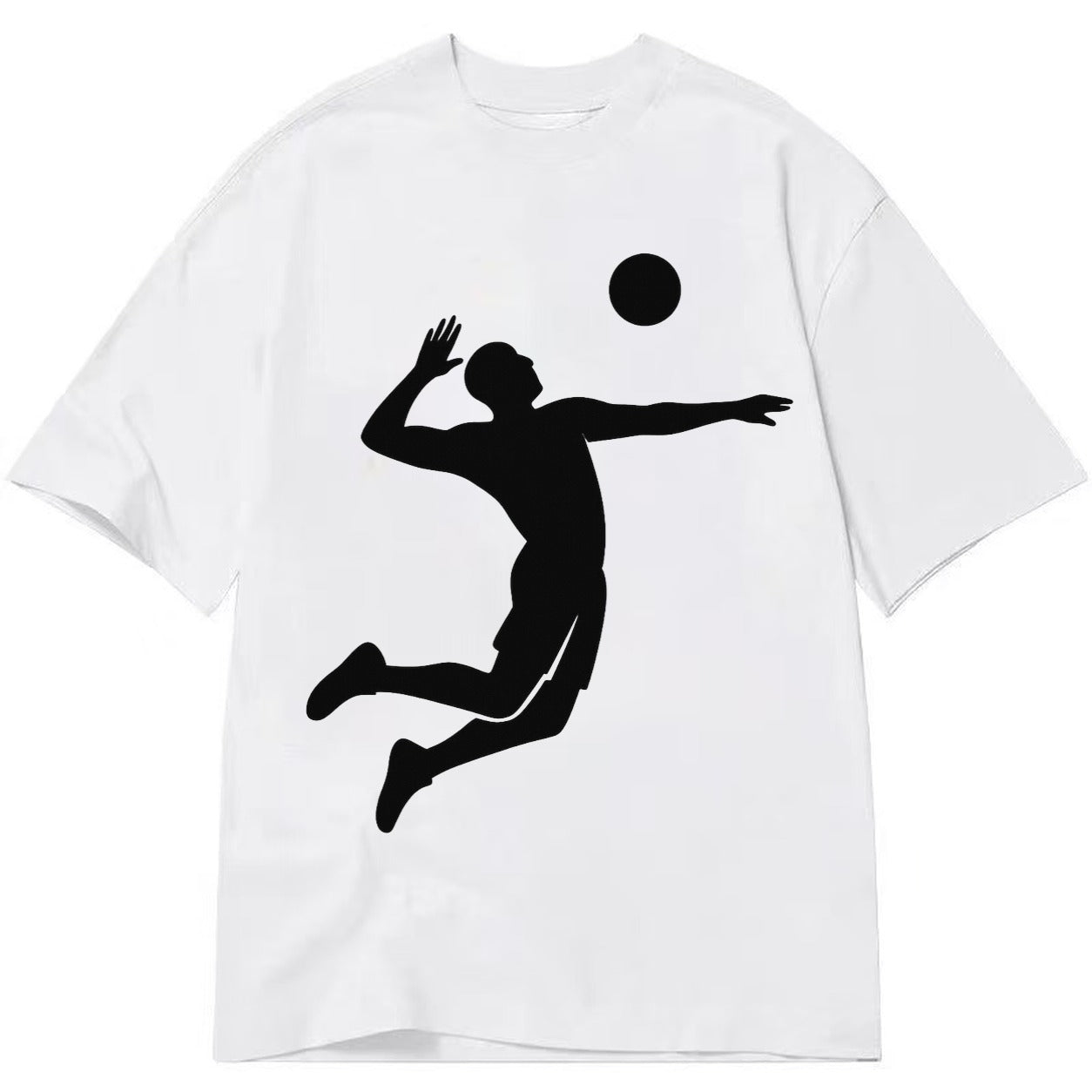 Volleyball player spiking ball - Classic T-shirt – White