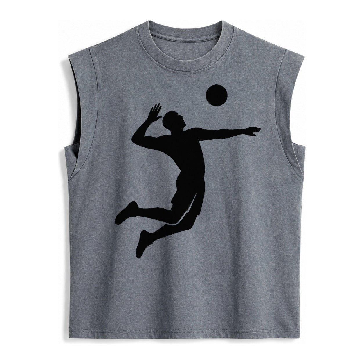 Volleyball player spiking ball - Vintage Washed Tank – Grey