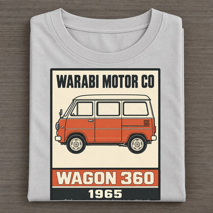 Warabi Wagon Showa Speed Plates Classic T-shirt – Grey