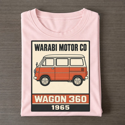 Warabi Wagon Showa Speed Plates Classic T-shirt – Pink