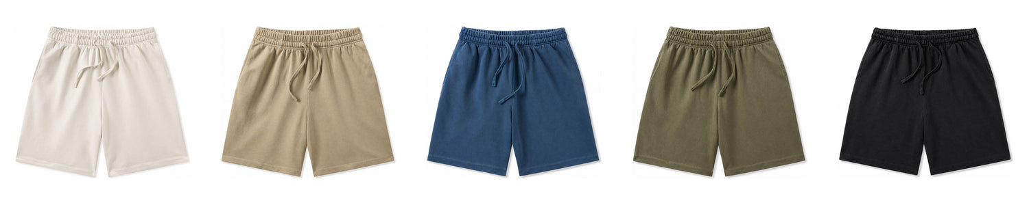 Washed shorts color lineup