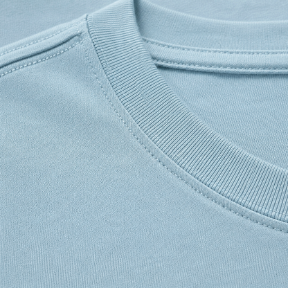 Welsh Corgi Owner Owner Classic T-shirt – light-blue fabric close-up