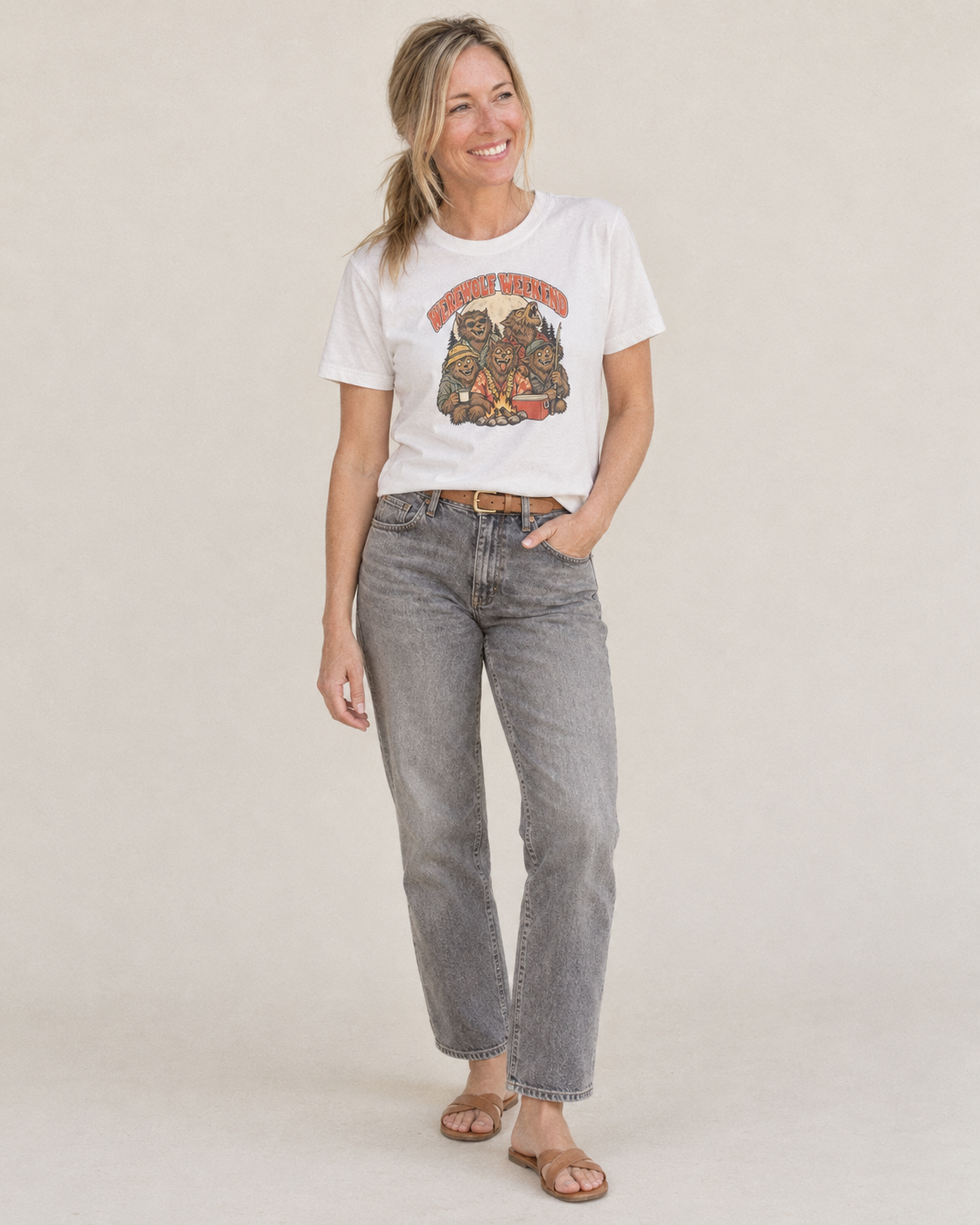 Werewolf Weekend Ghoul Mixer Classic T-shirt – studio model photo