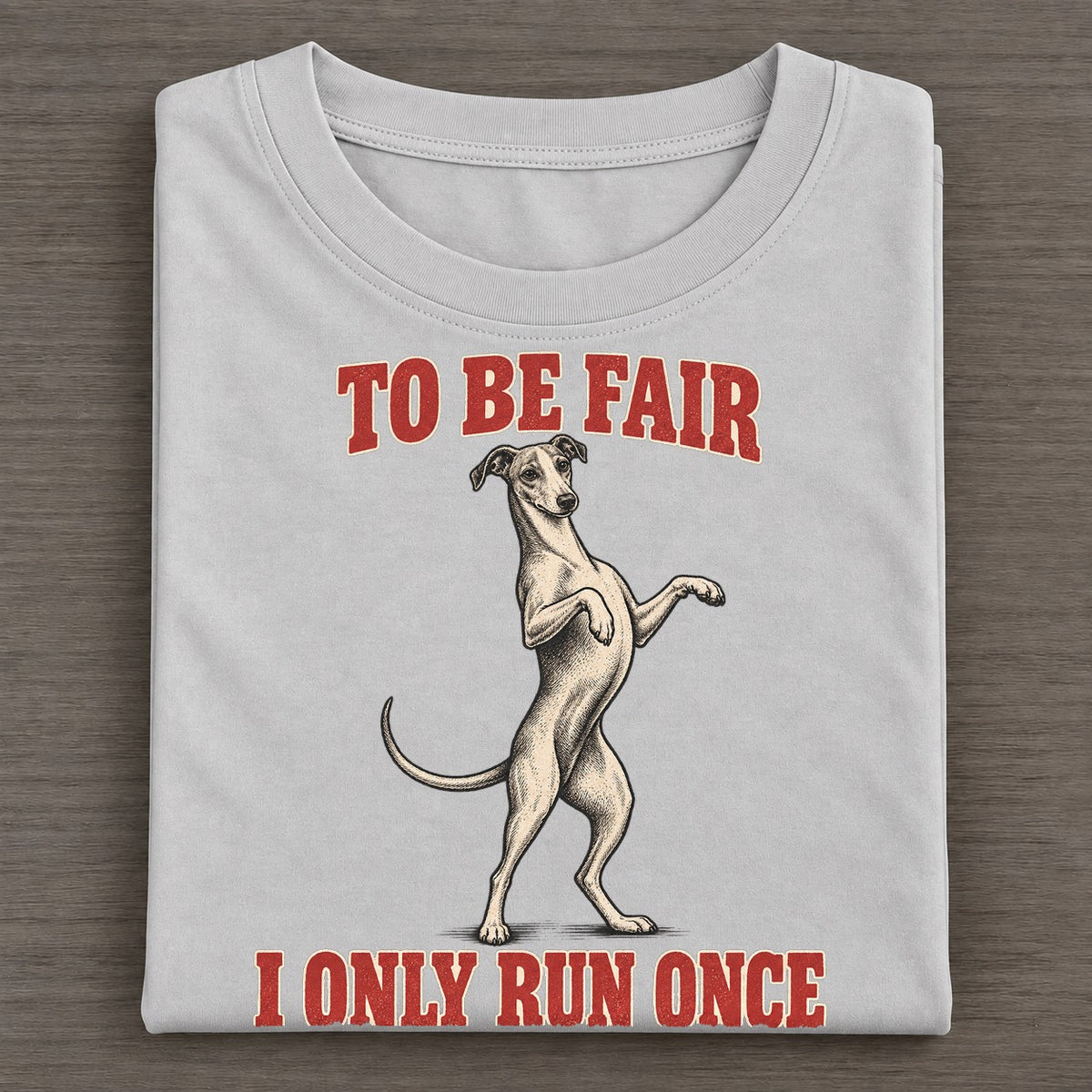 Whippet Dog Declarations Classic T-shirt – Grey