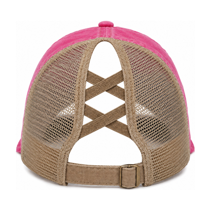Raspberry-Khaki — back view