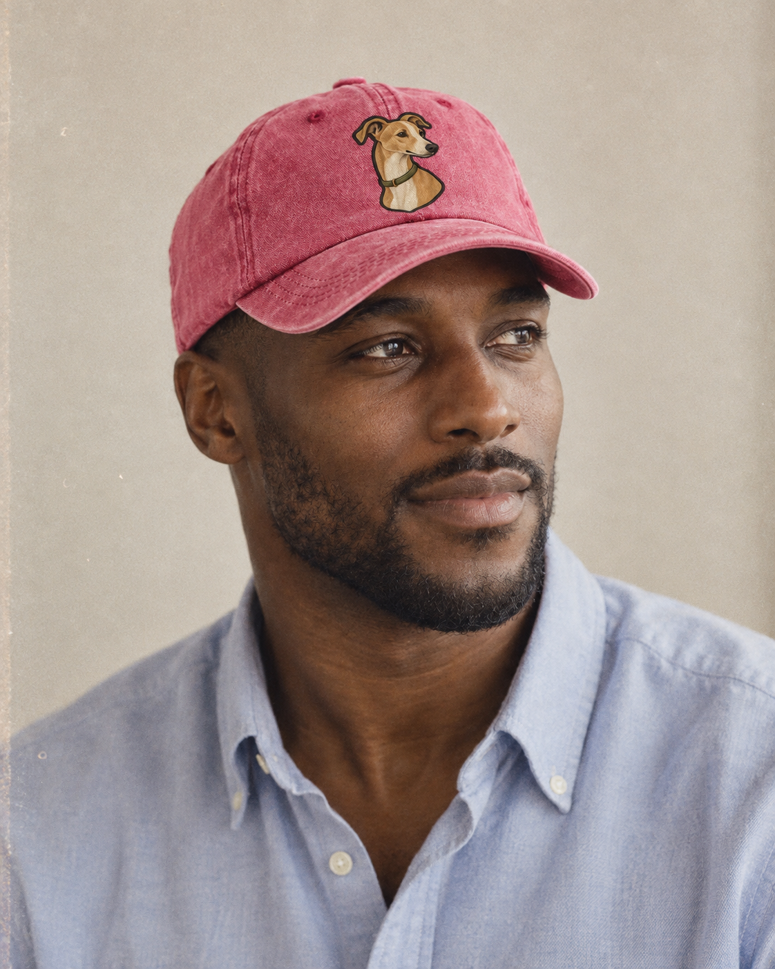 Model wearing the cap
