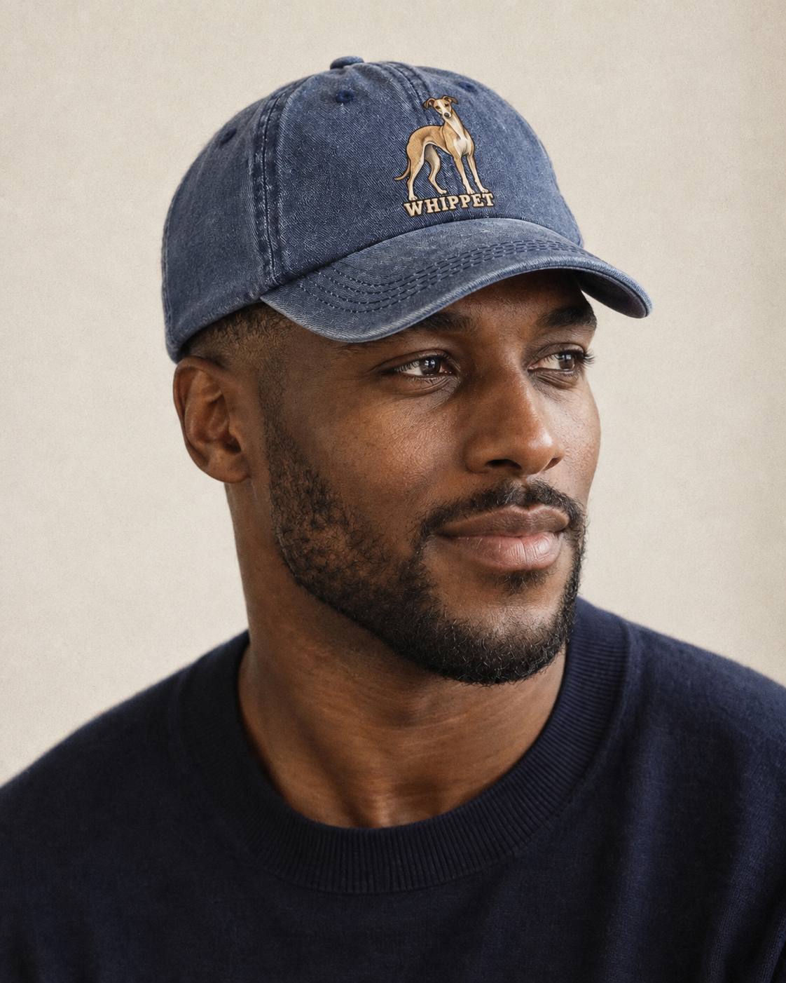 Model wearing the cap