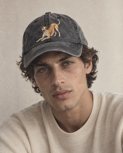 Model wearing the cap