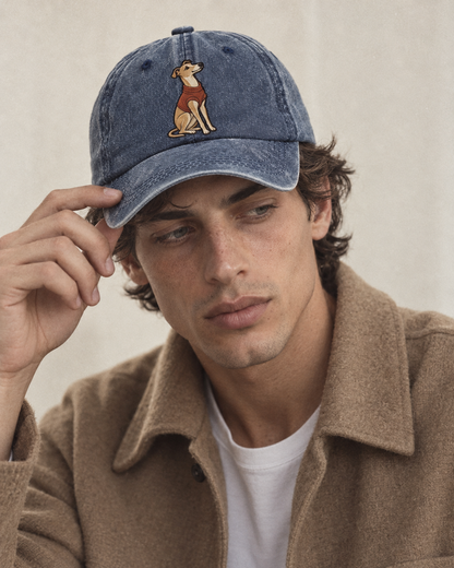 Model wearing the cap