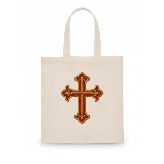 Armenian Cross - Tote Bag - white