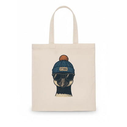 Ottawa Canadian Goose wearing Ottawa bea - Tote Bag - white