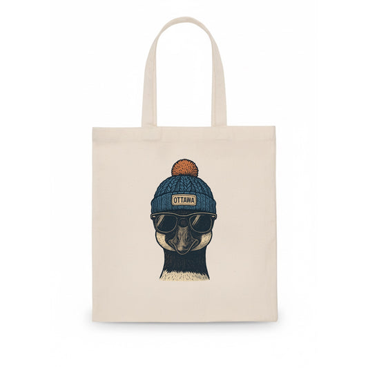 Ottawa Canadian Goose wearing Ottawa bea - Tote Bag - white