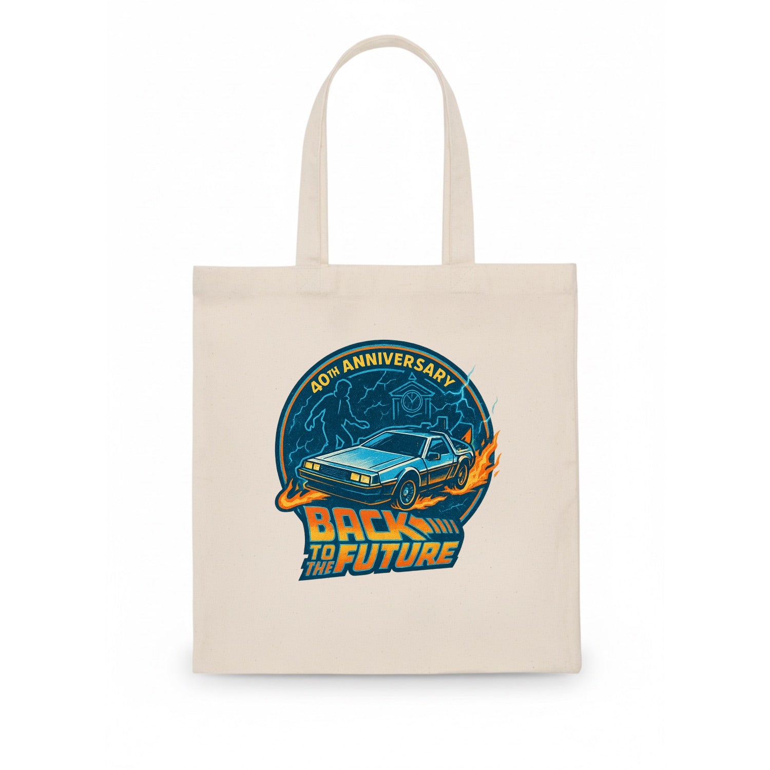 Back To The Future 40th Anniversary - Tote Bag - white