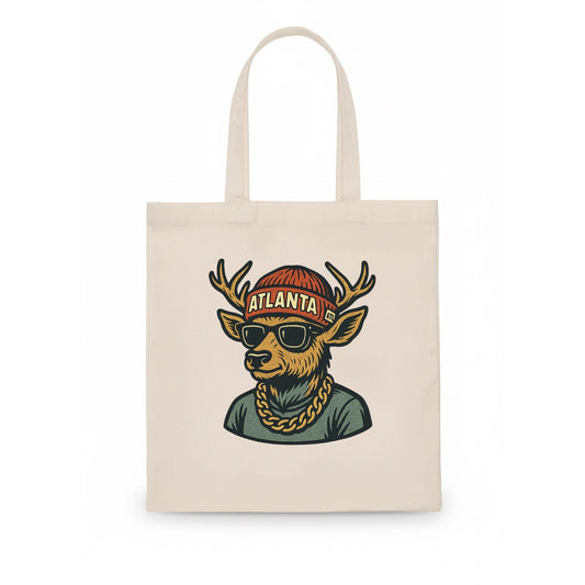 "deer" "atlanta" "atl" "red" "us South" - Tote Bag - white