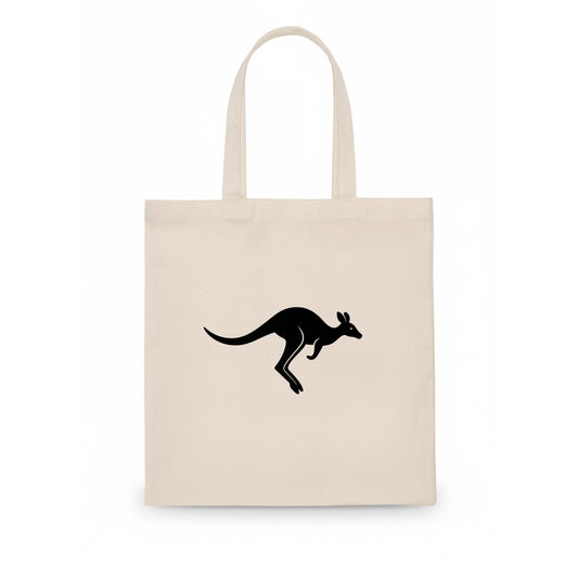 Kangaroo leaping across outback - Tote Bag - white
