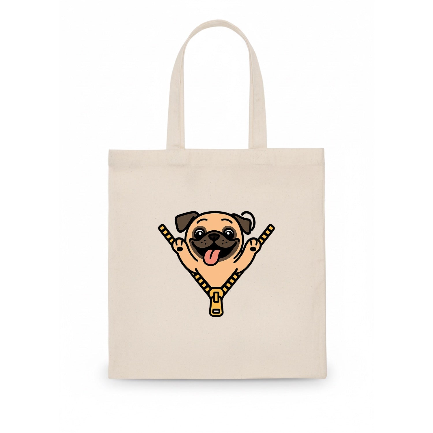 Pug - Tote Bag - white