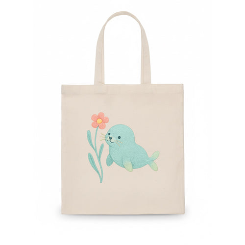 Mint Seal Pup - Tote Bag