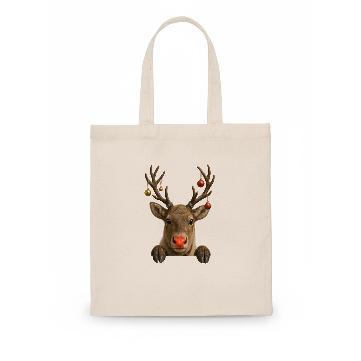 Christmas Reindeer  - Tote Bag - white