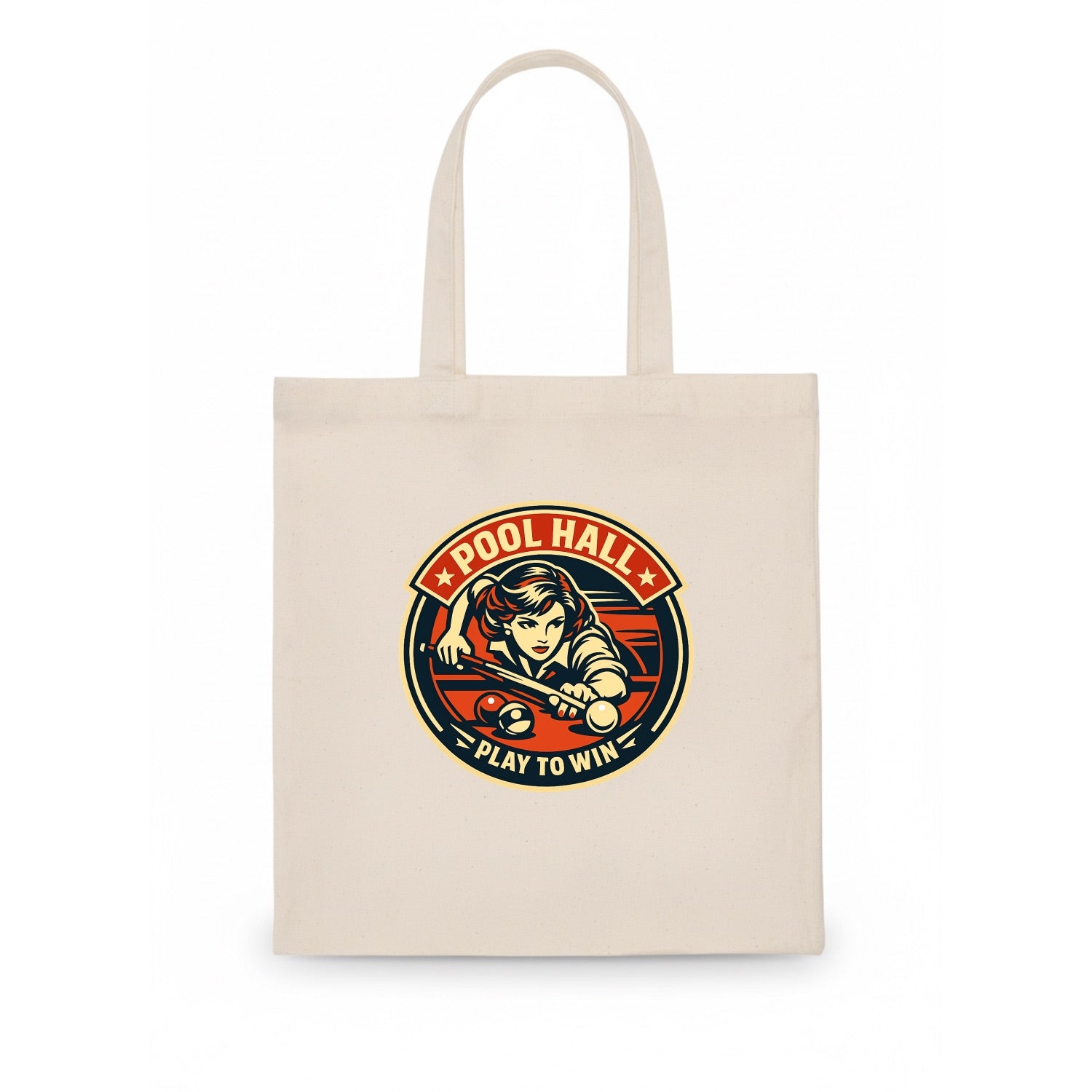 Cue Queen Emblem - Tote Bag - white