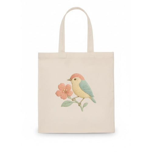 Peach Flowerpecker - Tote Bag