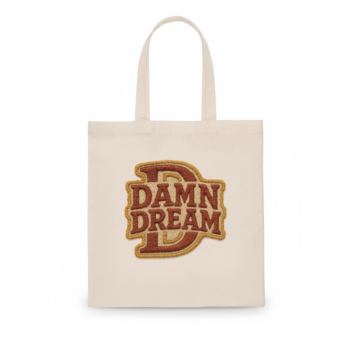 DAMN;DREAM BIG Motivational White Cap - Tote Bag - white