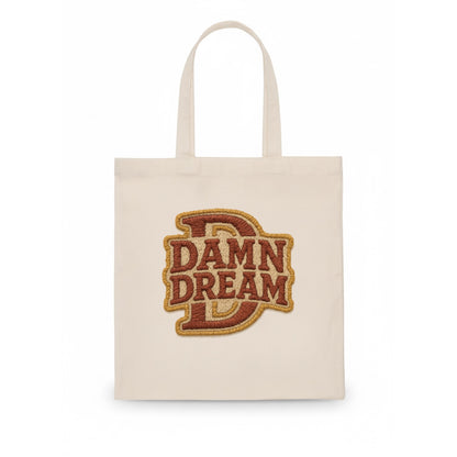 DAMN;DREAM BIG Motivational White Cap - Tote Bag - white