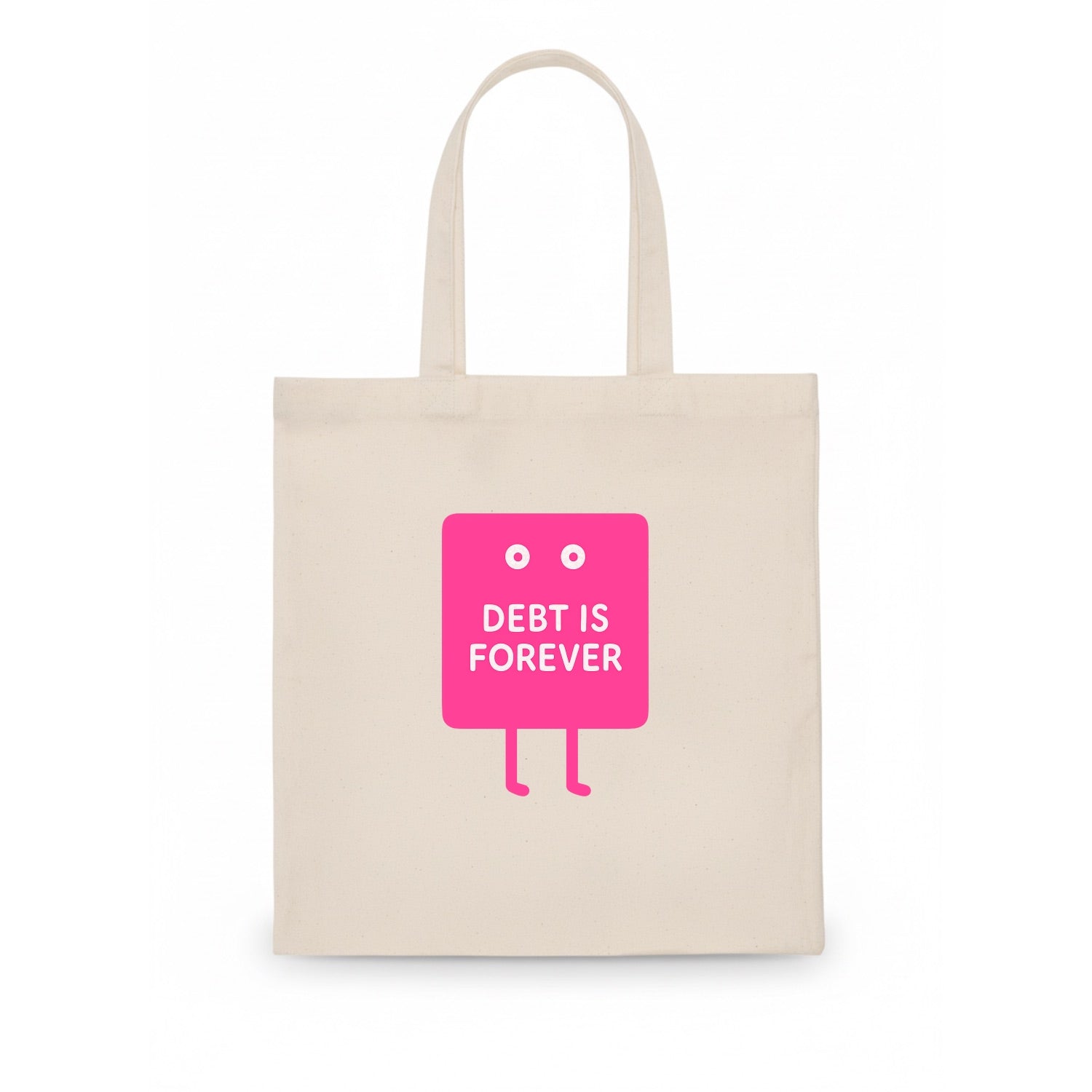 DEBT IS FOREVER | Immortal credit card - Tote Bag - white