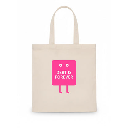 DEBT IS FOREVER | Immortal credit card - Tote Bag - white