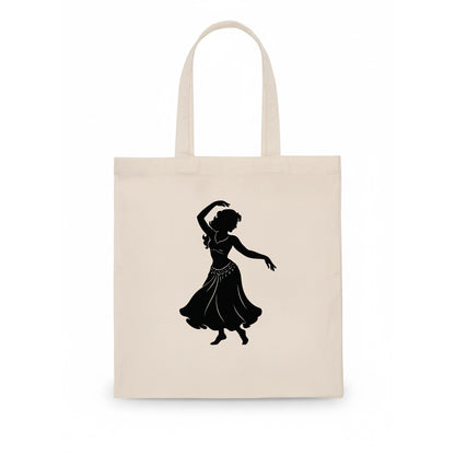 Belly dancer graceful gesture - Tote Bag - white